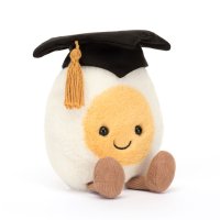 Jellycat Amuseables Boiled Egg Graduation Vorderseite Ei | Kuscheltier.Boutique