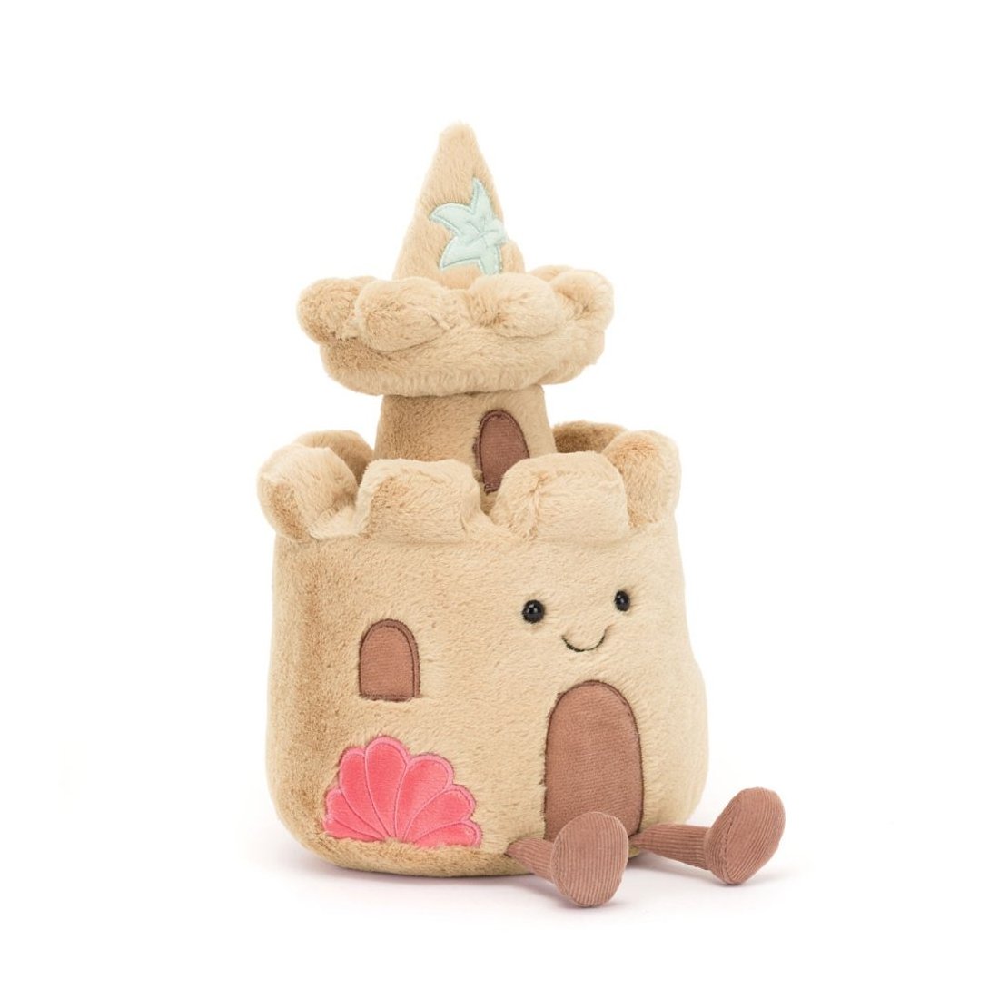 Jellycat Amuseables Sandcastle Vorderseite Sandburg | Kuscheltier.Boutique