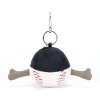 Jellycat Amuseables Sports Baseball Rückseite  Anhänger | Kuscheltier.Boutique
