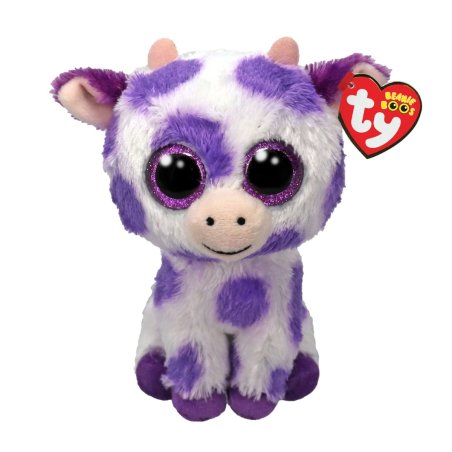 Ty Beanie Boos Kuh Ethel violett-weiß | Kuscheltier.Boutique