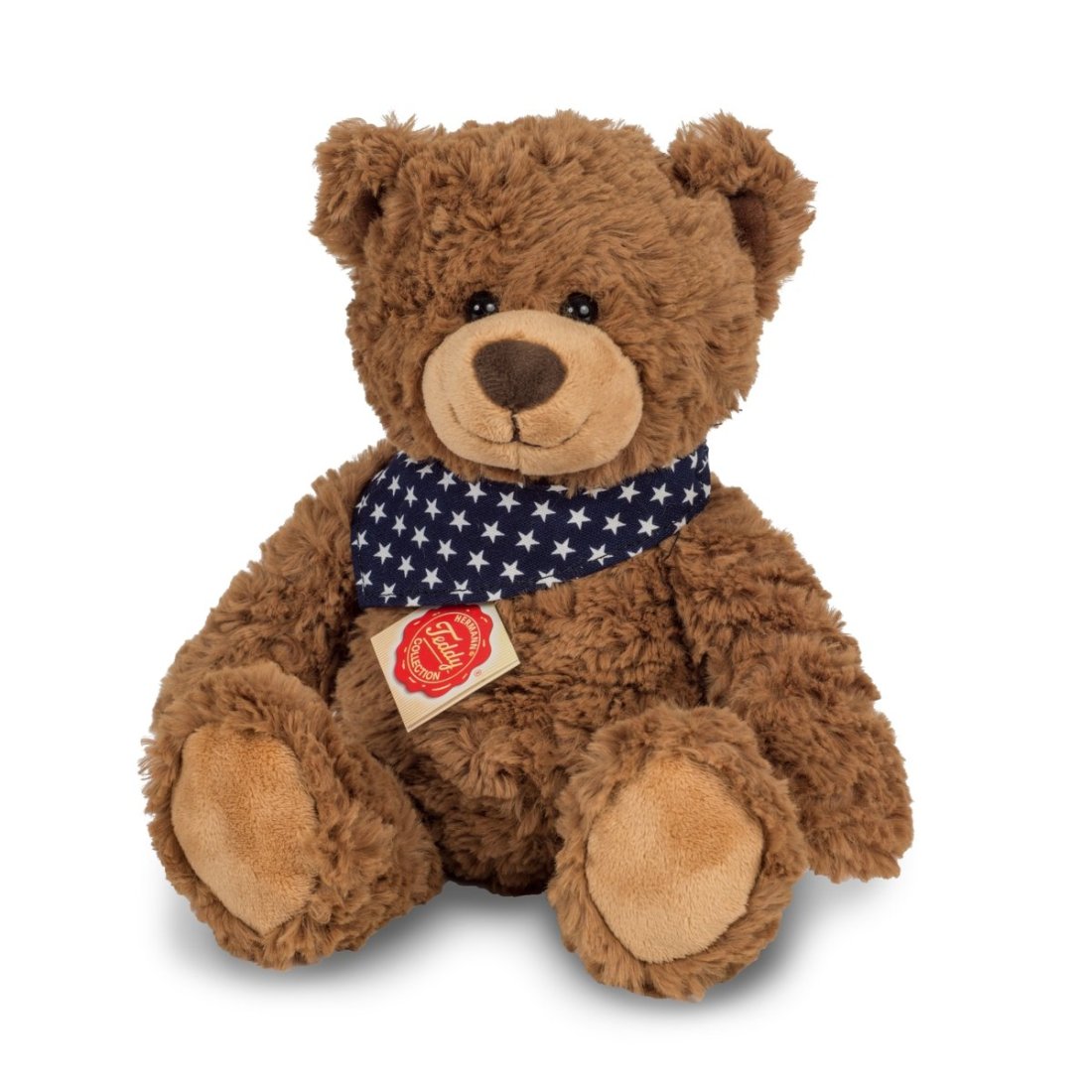 Hermann TEDDY Kuscheltier Teddy Bär mit Halstuch 37cm groß 