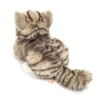 Hermann TEDDY Collection: grau getigerte Katze Rückseite | Kuscheltier.Boutique
