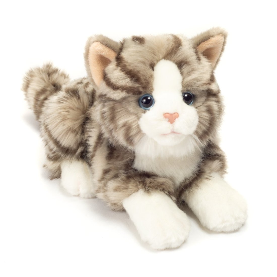 Hermann TEDDY Collection: grau getigerte Katze Vorderseite | Kuscheltier.Boutique