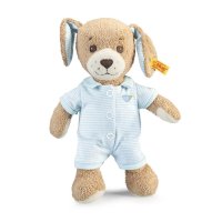 Steiff - Knopf im Ohr Gute Nacht Hund, 28cm blau