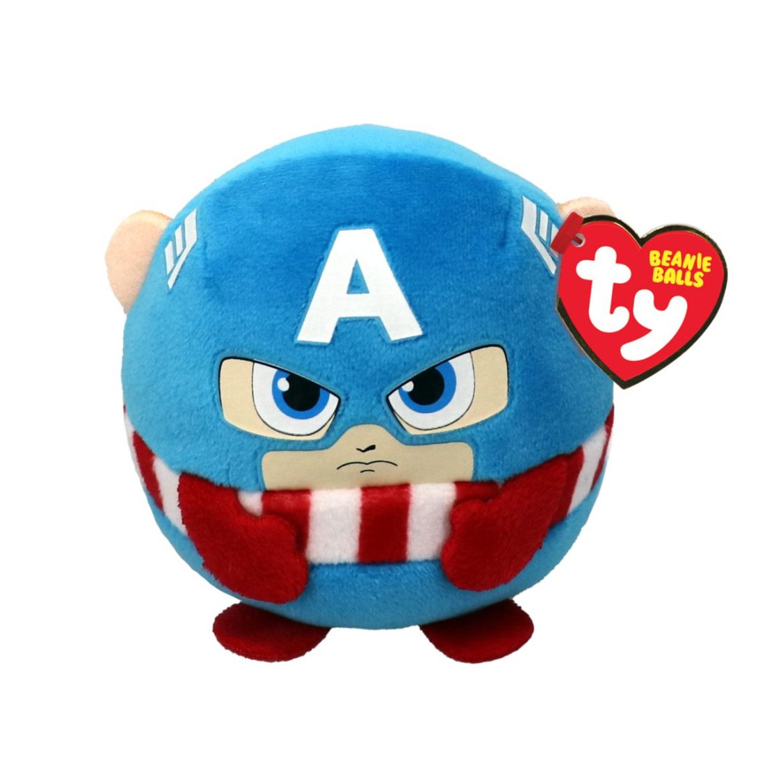 Ty Beanie Balls Marvel Captain America Puffie 