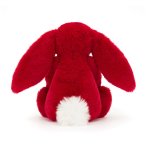 Jellycat Hase Bashful Luxe Bunny Scarlett klein Rückseite | Kuscheltier.Boutique
