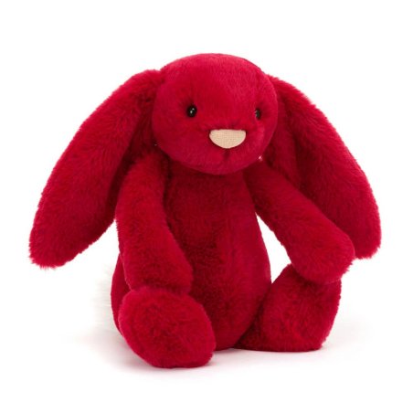 Jellycat Hase Bashful Luxe Bunny Scarlett klein Vorderseite | Kuscheltier.Boutique Jellycat Hase Bashful Luxe Bunny Scarlett klein Vorderseite | Kuscheltier.Boutique