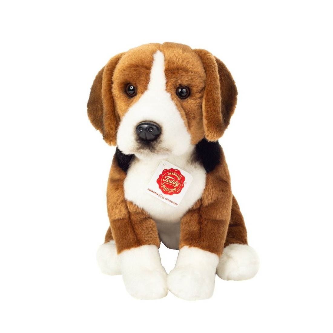 Hermann TEDDY Jagdhund sitzend Vorderseite | Kuscheltier.Boutique