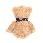 Hermann TEDDY Kuscheltier Teddy Bär sand mit Halstuch 23cm groß, Rückseite 