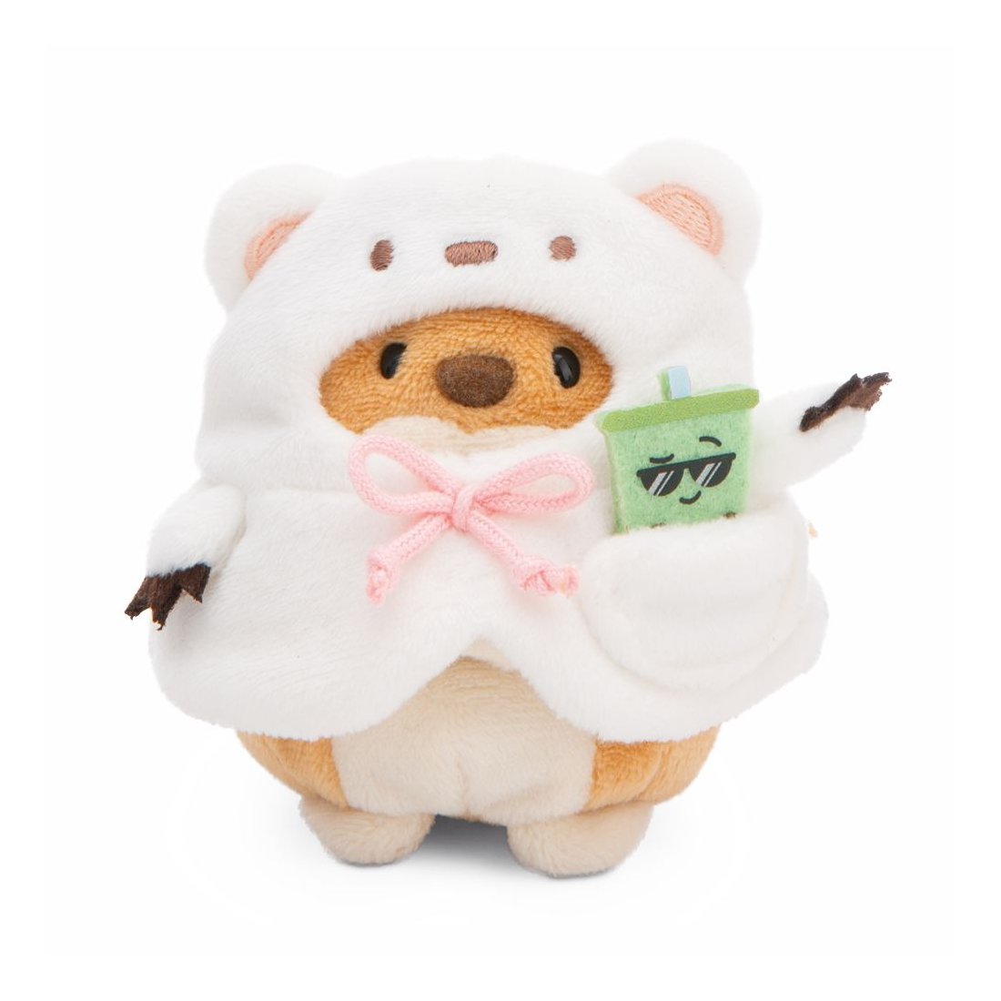 NICI mymochi Hund Hiro mit Bubble Tea + Kaninchenkostüm 