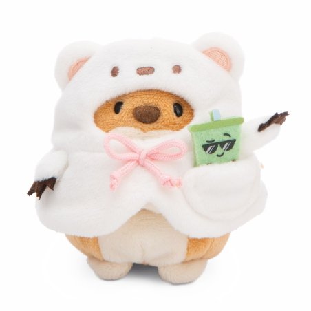 NICI mymochi Hund Hiro mit Bubble Tea + Kaninchenkostüm 
