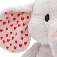 NICI Love Elefant hellgrau mit Herzchenohren | Kuscheltier.Boutique