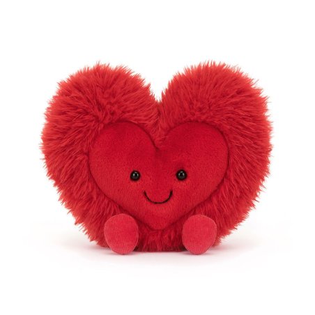 Jellycat Amuseables Beatie Heart 20cm groß, Vorderseite Herz Jellycat Amuseables Beatie Heart 20cm groß, Vorderseite Herz