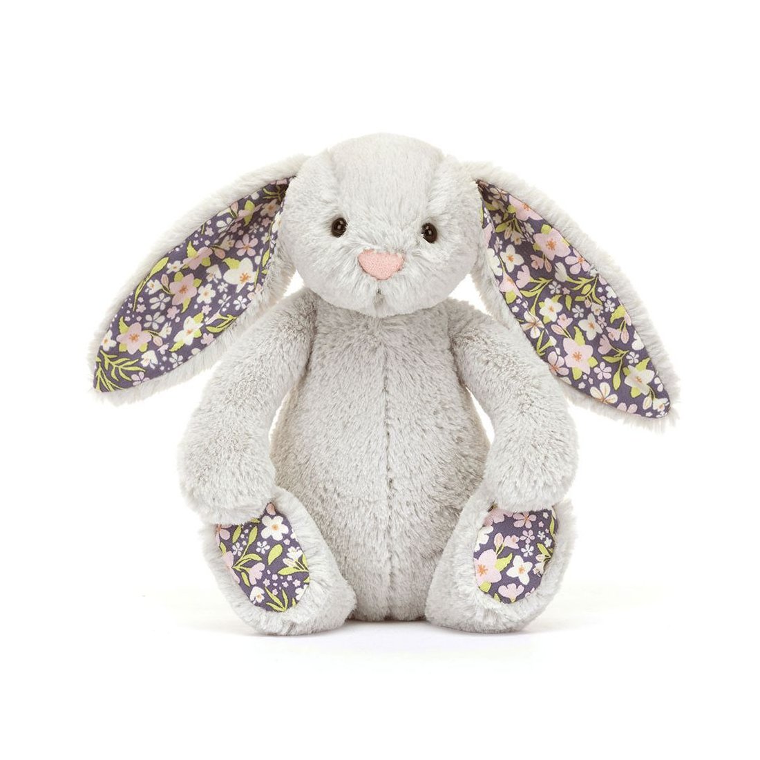 Jellycat Hase Blossom Silver Bunny Bloom 18cm groß, Vorderseite 