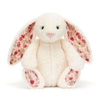 Jellycat Hase Blossom Cream Bunny Berry 30cm groß, Vorderseite 