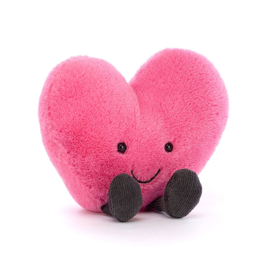 Jellycat Amuseables Plüsch Herz pink mit Beinchen 12cm Vorderseite | Kuscheltier.Boutique
