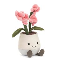 Jellycat Orchidee Amuseables Pink Orchid Vorderseite | Kuscheltier.Boutique