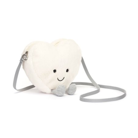 Jellycat Herz Amuseable Cream Heart Tasche sitzend | Kuscheltier.Boutique Jellycat Herz Amuseable Cream Heart Tasche sitzend | Kuscheltier.Boutique