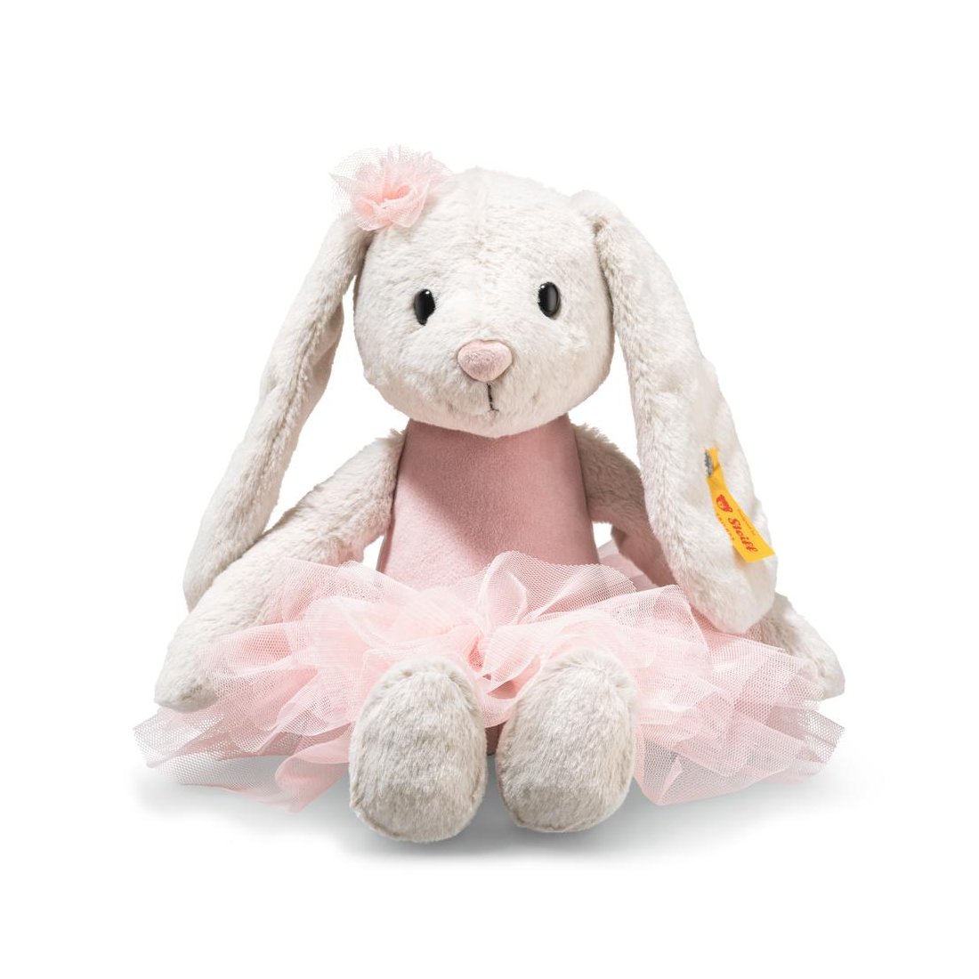Steiff Friends Hase Hoppie Balletthase grau / rosa | Kuscheltier.Boutique