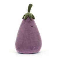 Jellycat Vivacious Vegetable Aubergine 40cm Vorderseite | Kuscheltier.Boutique