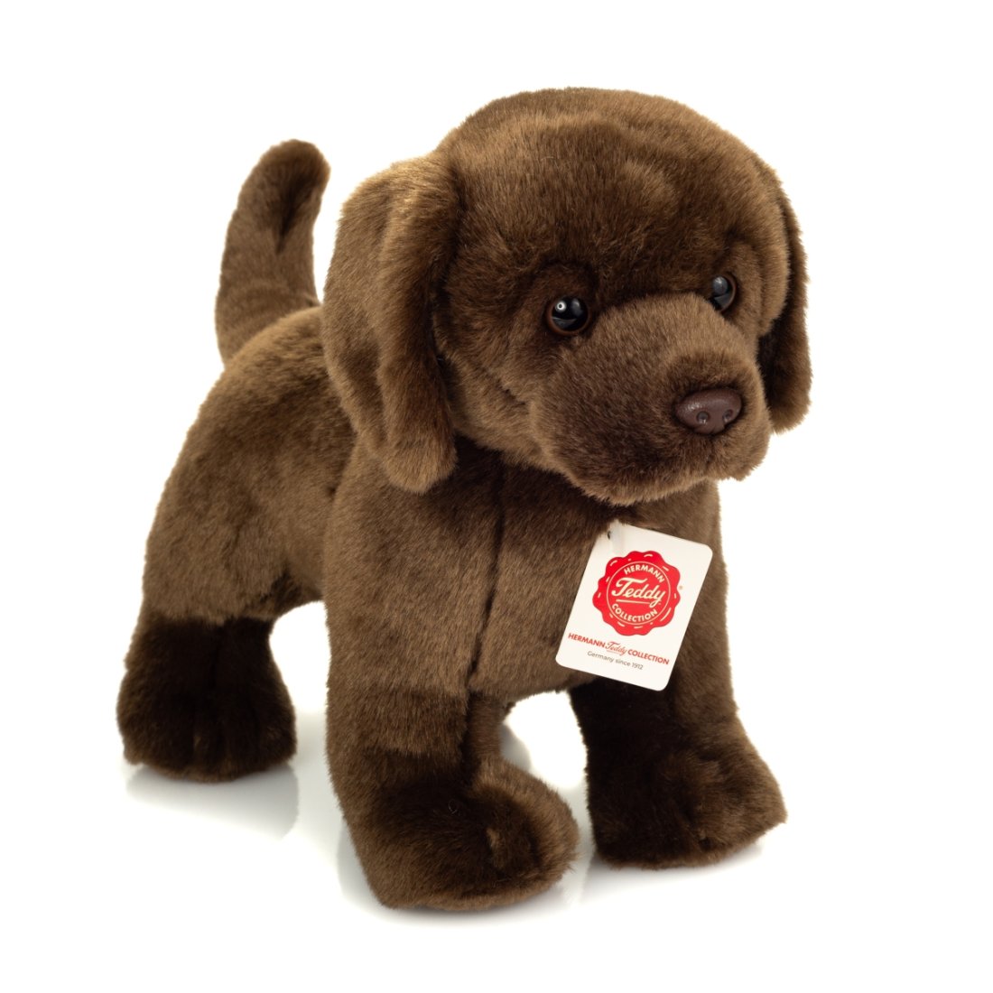Hermann TEDDY Labrador dunkelbraun Vorderseite | Kuscheltier.Boutique