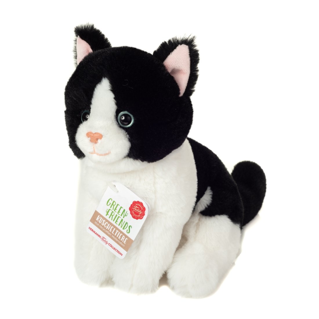 Hermann TEDDY Green Friends Katze Vorderseite | Kuscheltier.Boutique