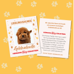 Hermann TEDDY Goldendoodle braun Etikett | Kuscheltier.Boutique
