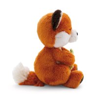NICI Sleeping Pets Fuchs mit Blatt sitzend | Kuscheltier.Boutique