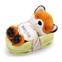 NICI Sleeping Pets Fuchs mit Blatt und Etikett | Kuscheltier.Boutique