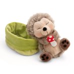 NICI Sleeping Pets Igel mit Fliegenpilz und Körbchen | Kuscheltier.Boutique