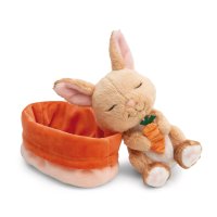 NICI Sleeping Pets Hase mit Karotte und Körbchen | Kuscheltier.Boutique