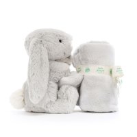 Jellycat Hase Bashful Silver Bunny Schmusetuch sitzend | Kuscheltier.Boutique