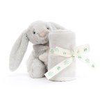 Jellycat Hase Bashful Silver Bunny Vorderseite Schmusetuch | Kuscheltier.Boutique
