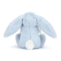 Jellycat Hase Bashful Blue Bunny Rückseite Schmusetuch | Kuscheltier.Boutique