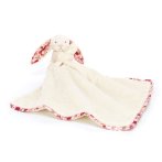 Jellycat Hase Bashful Cream Bunny Berry Vorderseite Schmusetuch | Kuscheltier.Boutique