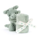 Jellycat Drache Bashful Dragon Vorderseite Schmusetuch | Kuscheltier.Boutique