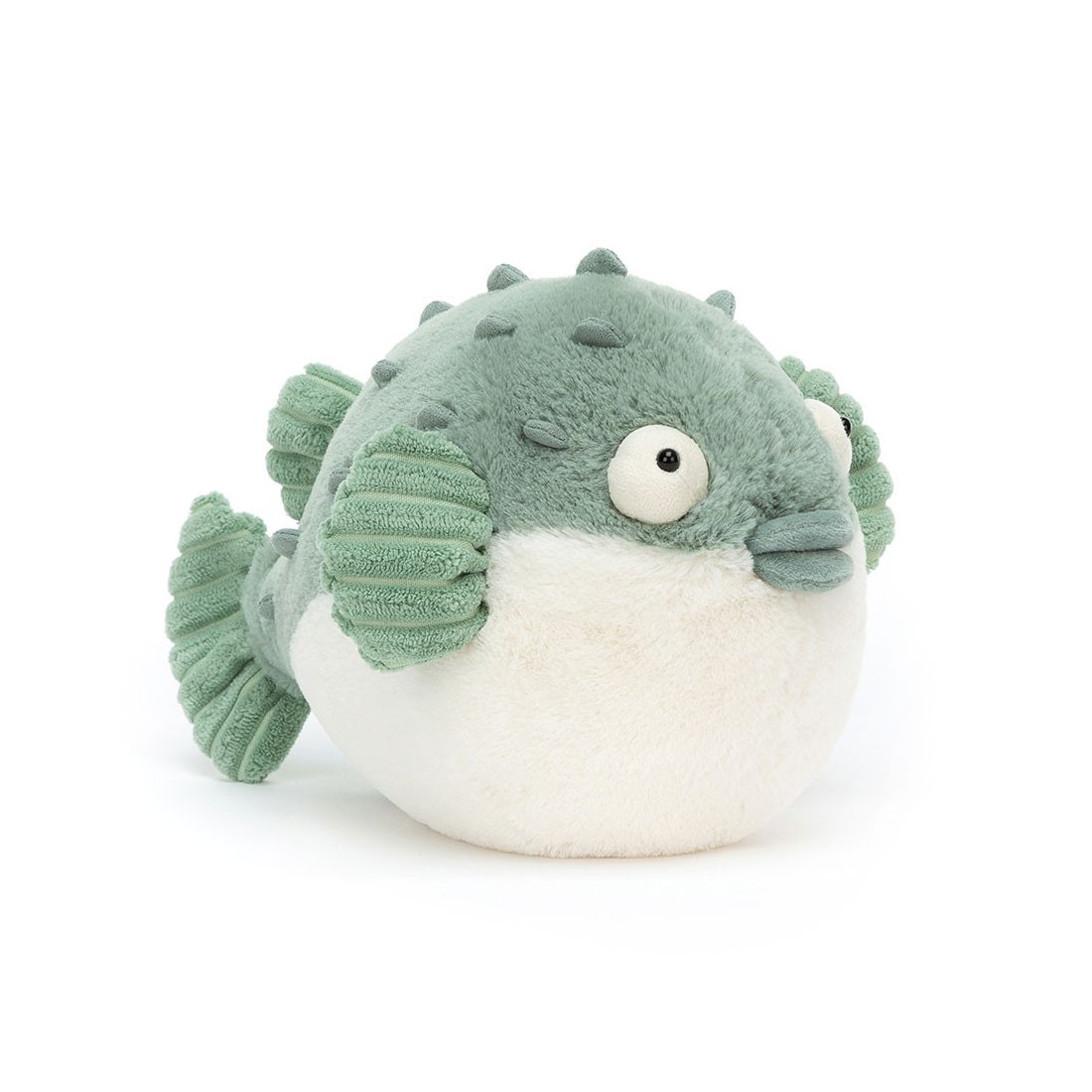 Jellycat Pacey Pufferfish Vorderseite Kugelfisch | Kuscheltier.Boutique