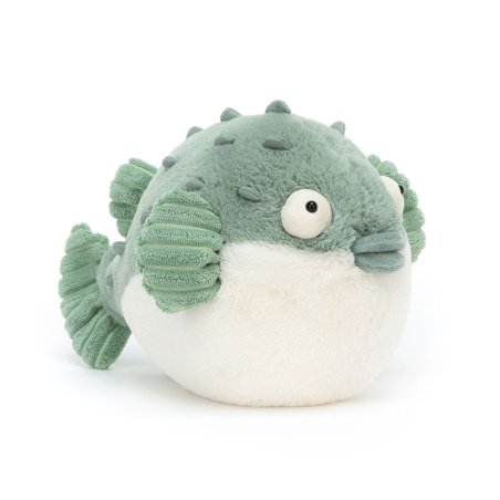 Jellycat Pacey Pufferfish Vorderseite Kugelfisch | Kuscheltier.Boutique