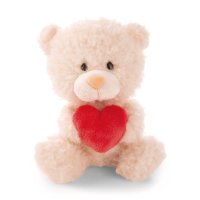 NICI Love Teddy Bär creme mit Herz Vorderseite | Kuscheltier.Boutique