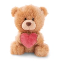 NICI Love Teddy Bär braun mit Herz Vorderseite | Kuscheltier.Boutique