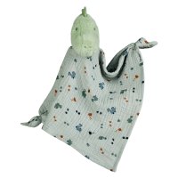 Sterntaler Dino Rexi Musselin Schmusetuch pudergrün | Kuscheltier.Boutique