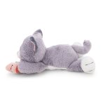 NICI Homies Katze grau mit Fisch liegend links | Kuscheltier.Boutique