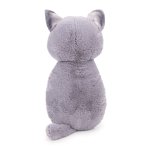 NICI Homies Katze grau mit Fisch Rückseite | Kuscheltier.Boutique