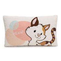NICI Homies Kissen Katze Vorderseite creme / bunt | Kuscheltier.Boutique
