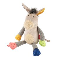 sigikid Patchwork Sweety Esel dunkelgrau / bunt | Kuscheltier.Boutique