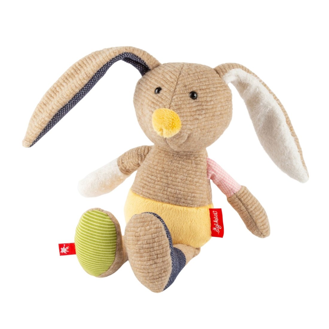 sigikid Patchwork Sweetys Hase beige / bunt | Kuscheltier.Boutique