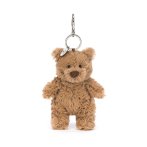 Jellycat Teddy Bär Bartholomew Bear Vorderseite Schlüsselanhänger 