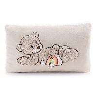 NICI Kissen Teddybär Finni Vorderseite mit Applikation | Kuscheltier.Boutique