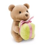 Nici Teddybär braun mit grünem Geschenk | Kuscheltier.Boutique