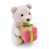 Nici Teddybär grau mit rosa Geschenk | Kuscheltier.Boutique